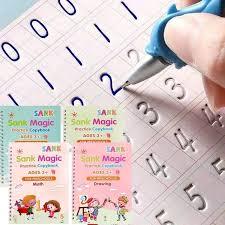

Buku Edukasi Anak Sank Magic Book Belajar Menulis Menggambar Anak TK Isi 4 Buku