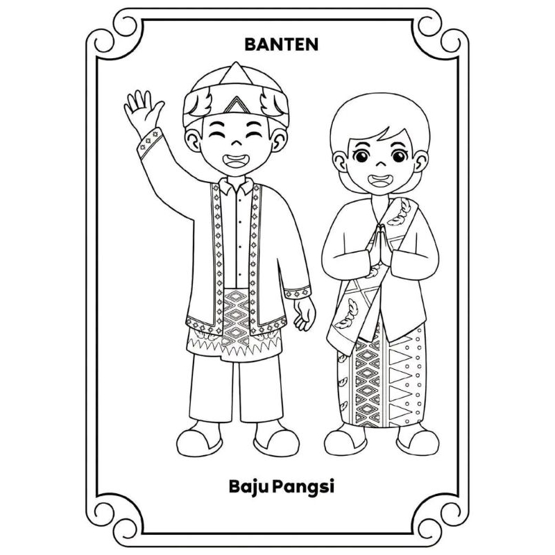 

Gambar mewarnai Sketsa Berbagai macam baju adat suku di Indonesia (Random) isi 30 lembar