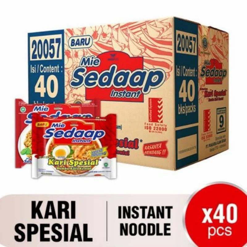 

mie sedaap kuah kari spesial 1dus isi 40pcs