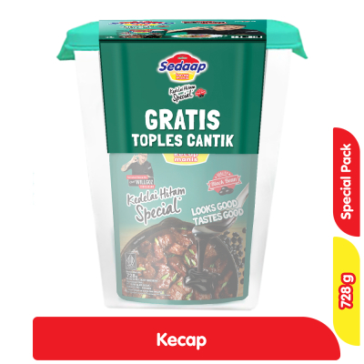 

Sedaap Kecap Manis Kedelai Hitam Special Pack 728 gr