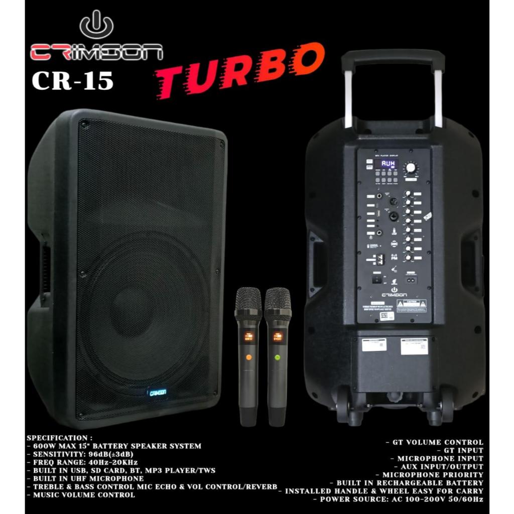 Speaker Portable Crimson CR 15 Turbo