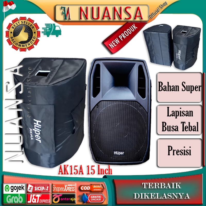 Huper AK 15 Tas Speaker Huper AK15 1 Pasang / Gigbag Tas Speker Huper AK15 / Softcase Speaker Huper 
