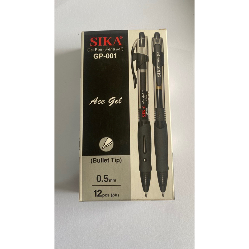 

Pen Gel SIKA (GP-001) | pulpen hitam murah