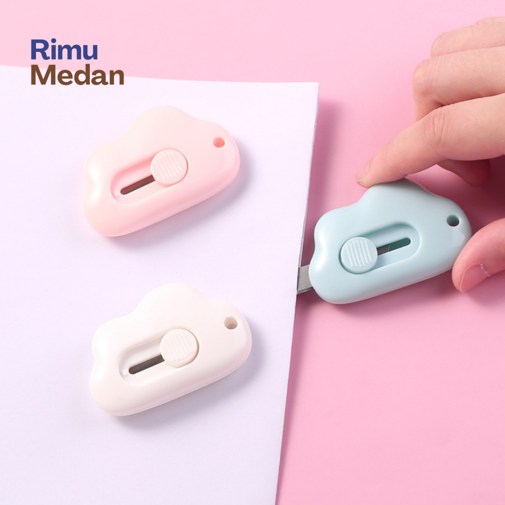 

KUSHI Cutter Mini Imut Pisau Pemotong Portabel untuk Kertas Paket