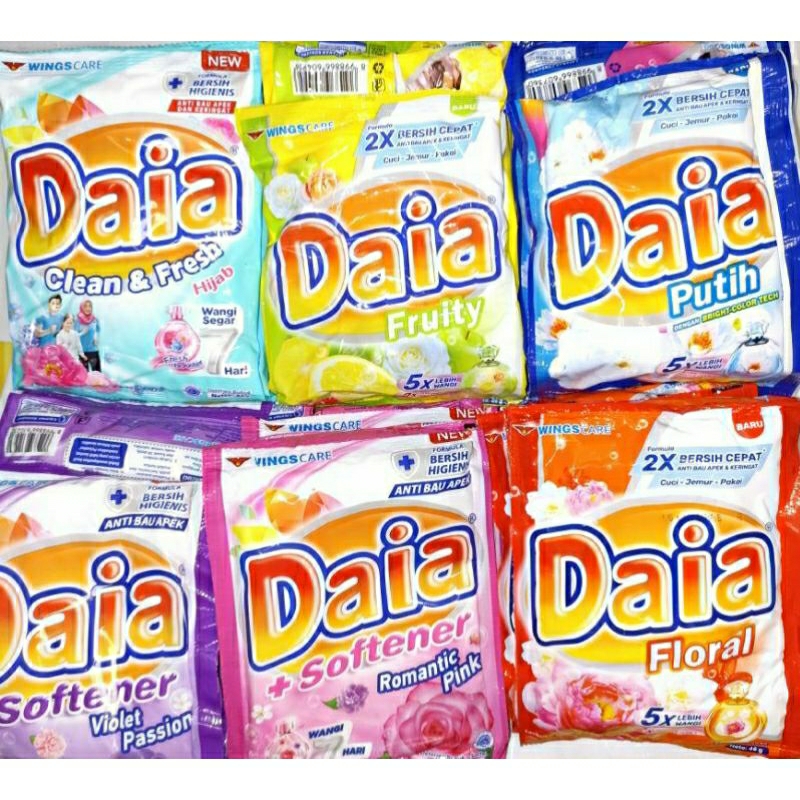 DAIA softener sabun cuci bubuk renteng