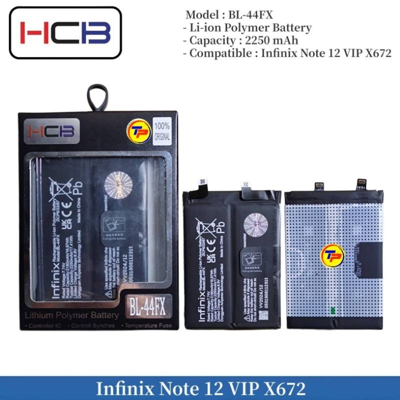 Baterai Power HCB Infinix Note 12 VIP X672