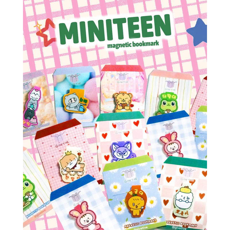 

Pembatas Buku ; Magnetic Bookmark Seventeen Miniteen