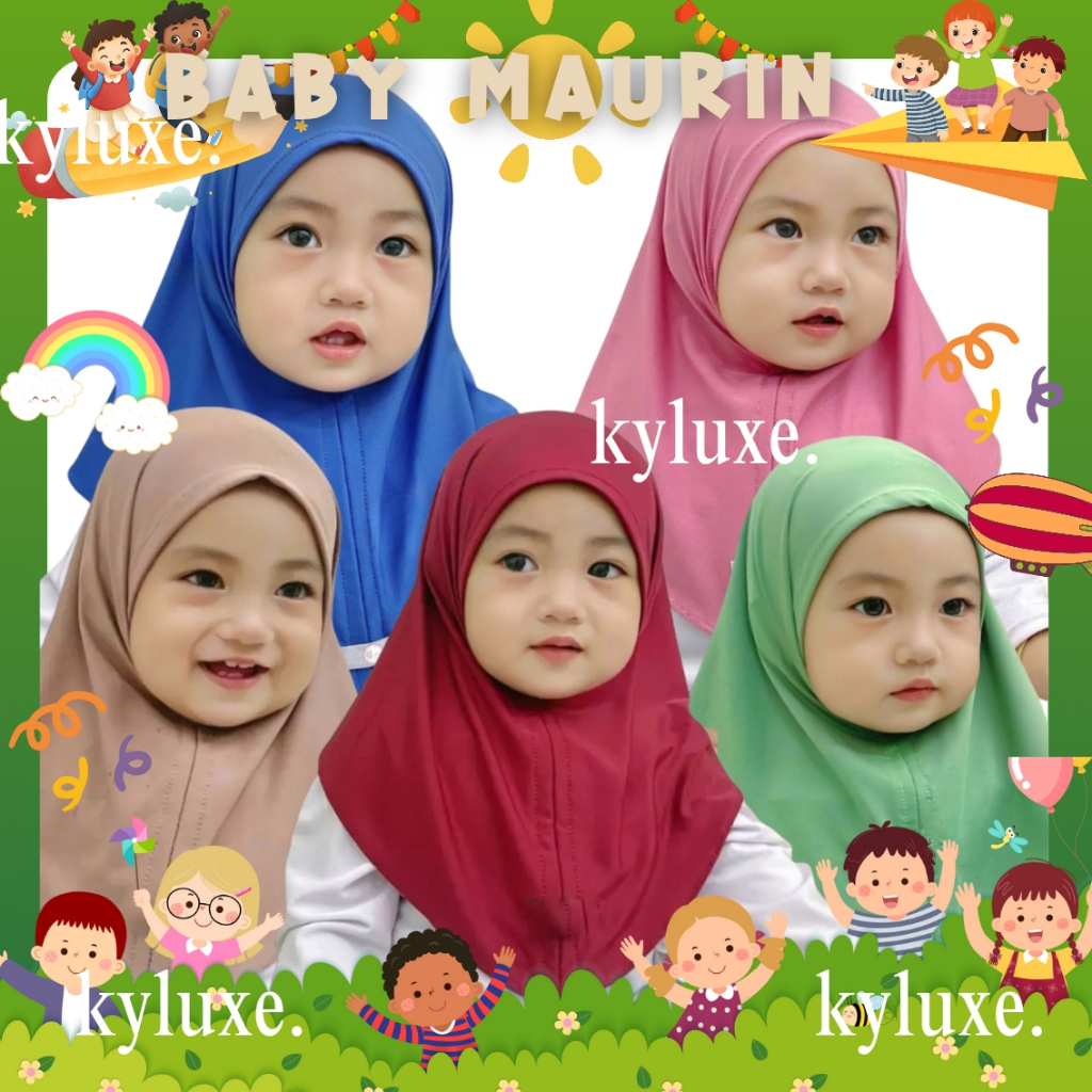 Hijab Kecil Maurin kerudung Mini Maurin | Hijab Baby | Junior Hijab | Kerudung Anak-anak | Hijab Si 