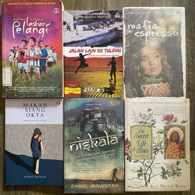 Novel Preloved/Segel Original | LaskarPelangi | Makan Siang Okta | The Secret Life of Bees | Jalan L