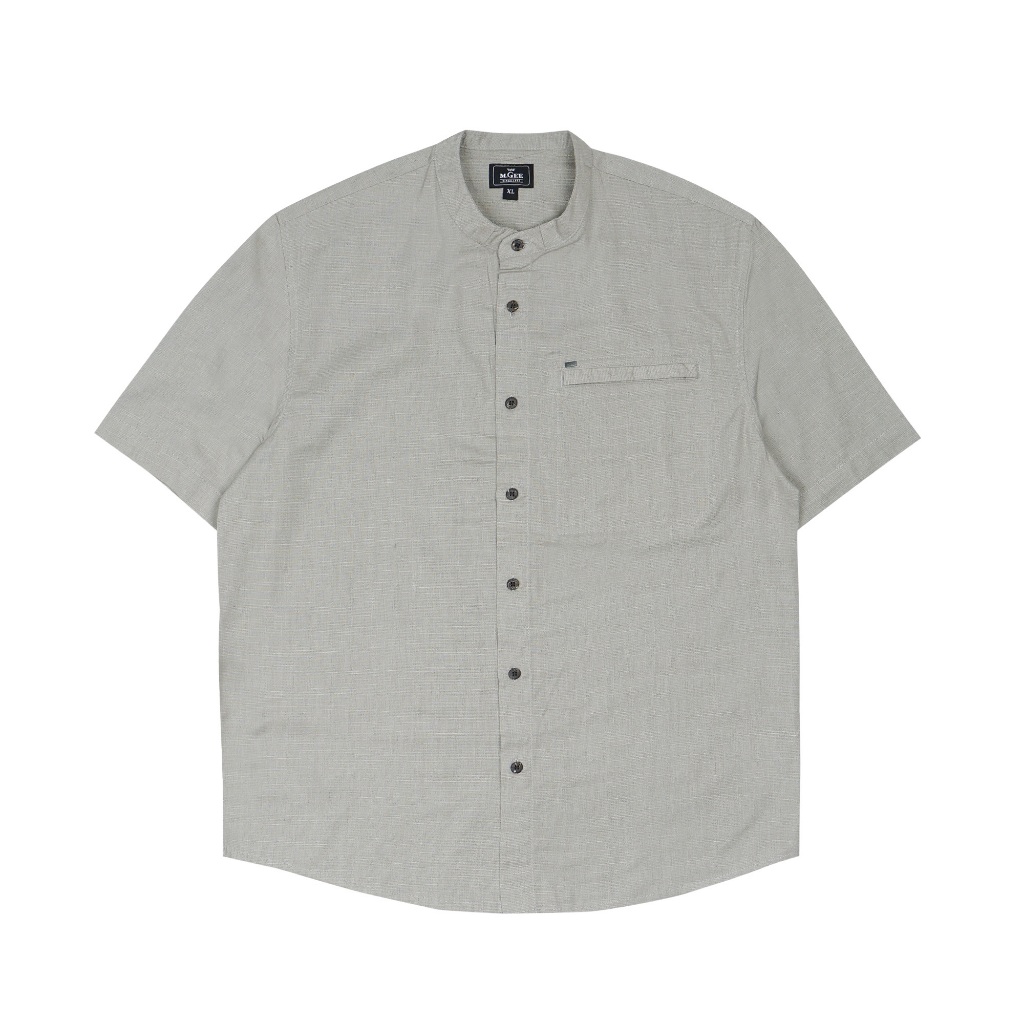 Baju Koko MGEE Original - Baju Koko Lengan Pendek Original MGEE Azka CKPR 074 Light Grey