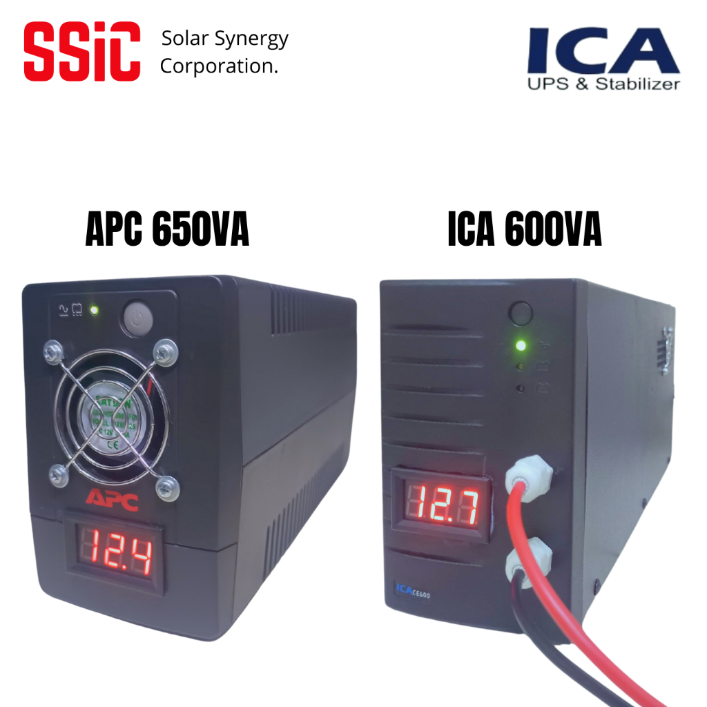 SSIC - UPS ICA Modifikasi Aki External Tanpa Batas Tahan Berjam Jam Bahan Plat Besi Kuat - Garansi