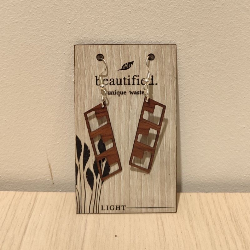 Anting Dekosit motif kayu kawat stainless | design | vintage | allsize