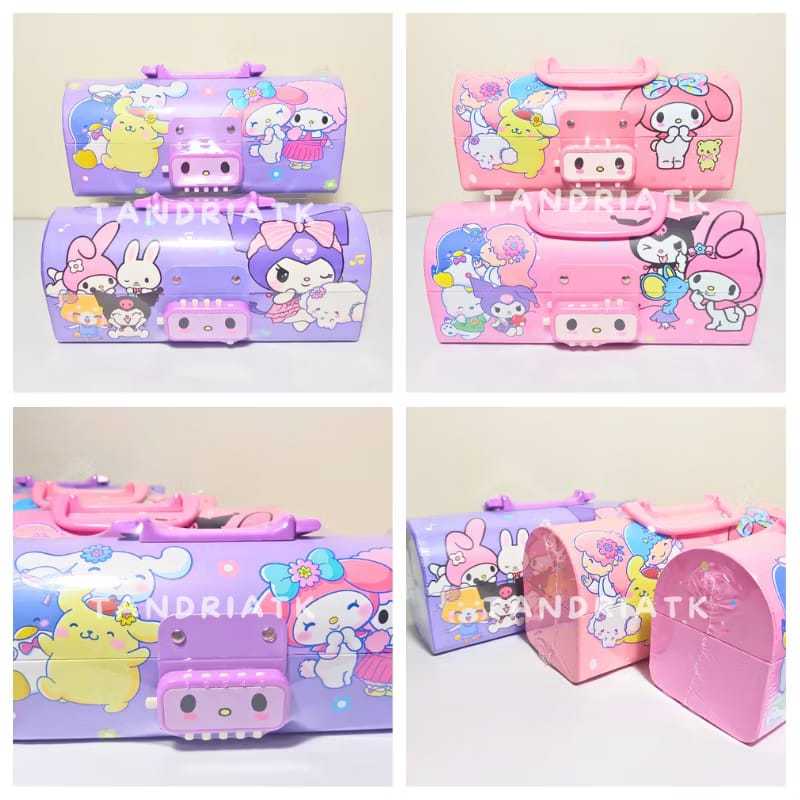 

[FREE BUBBLE+DUS] Tempat Pensil Dus Model Tas Kunci Password 3051 SNR Melodi Kuro Spider Kapten