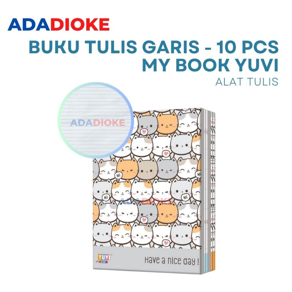 

Buku Tulis 38 Lembar 1 Pack Isi 10 Buku Buku Tulis My Book Yuvi Cute