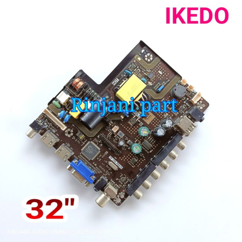 MAINBOARD TV LED IKEDO 32 INCH PC COKLAT TP.V56.PB816