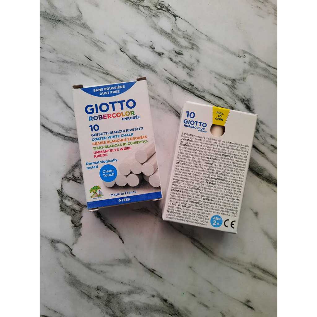 

Ay00! Giotto Robercolor Kapur Tulis Putih 10 Warna / Set