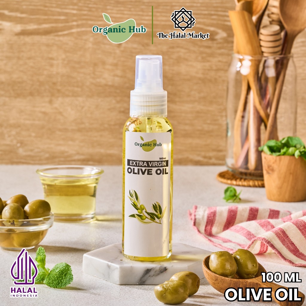 

Organic Hub Minyak Zaitun Premium Quality 100% Murni EVOO Ekstra Virgin Olive Oil 100 ml