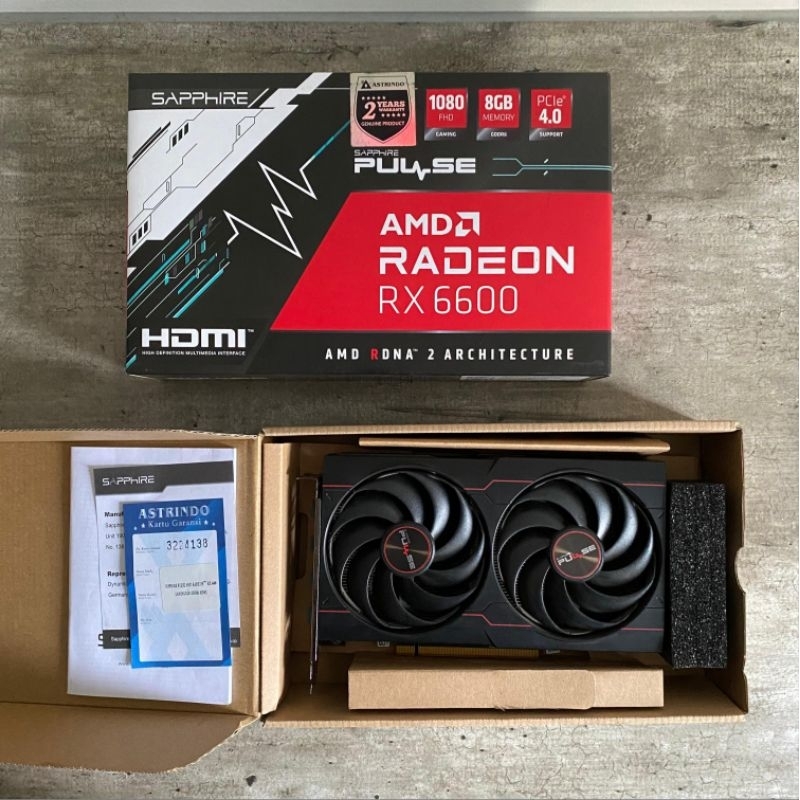 vga sapphire pulse rx 6600 8gb