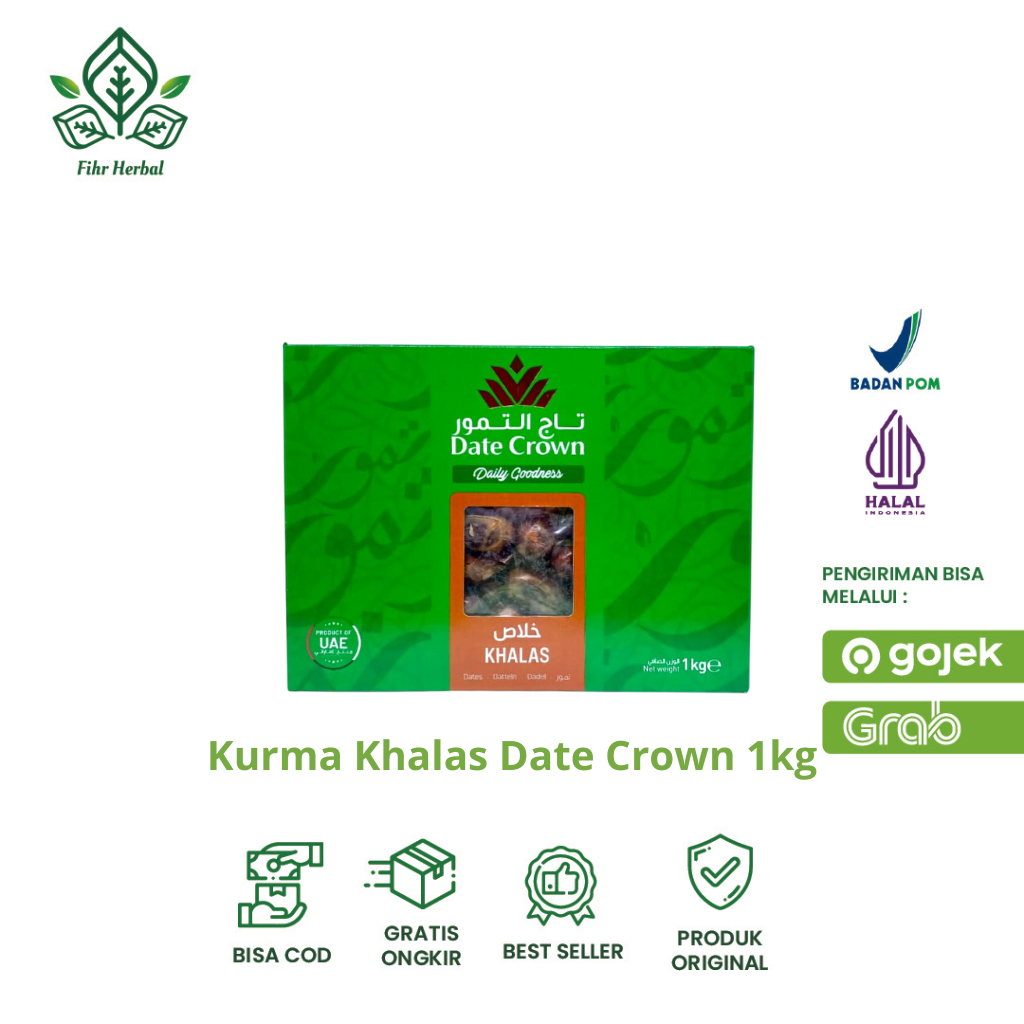 

Kurma Date Crown Khalas Kholas 1kg