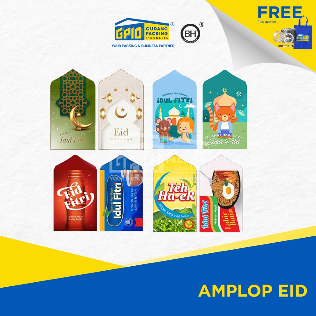 

Amplop Lebaran / Eid Mubarak (ISI 10 PCS)