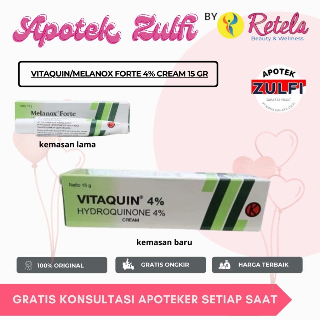 VITAQUIN 4% CREAM 15GR / HYDROQUINONE