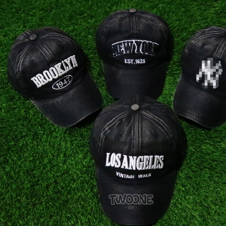 TAWARAN TERBATAS - Baseball Cap Retro NEW YORK 1989 American Topi Pria Wanita Topi Baseball Pria Wan