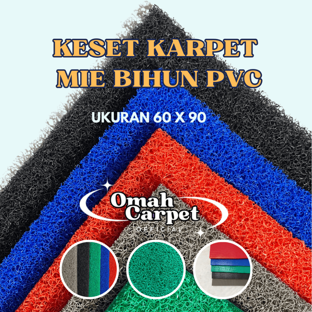 KESET TEBAL / KESET MIE BIHUN POLOS / KESET MIE BIHUN PVC PREMIUM TEBAL / 60X90 CM