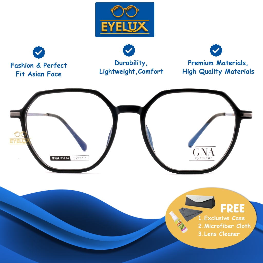 GNA Eyewear / GNA F-3254 / 52-17 / Frame Kacamata GNA Eyewear ORIGINAL