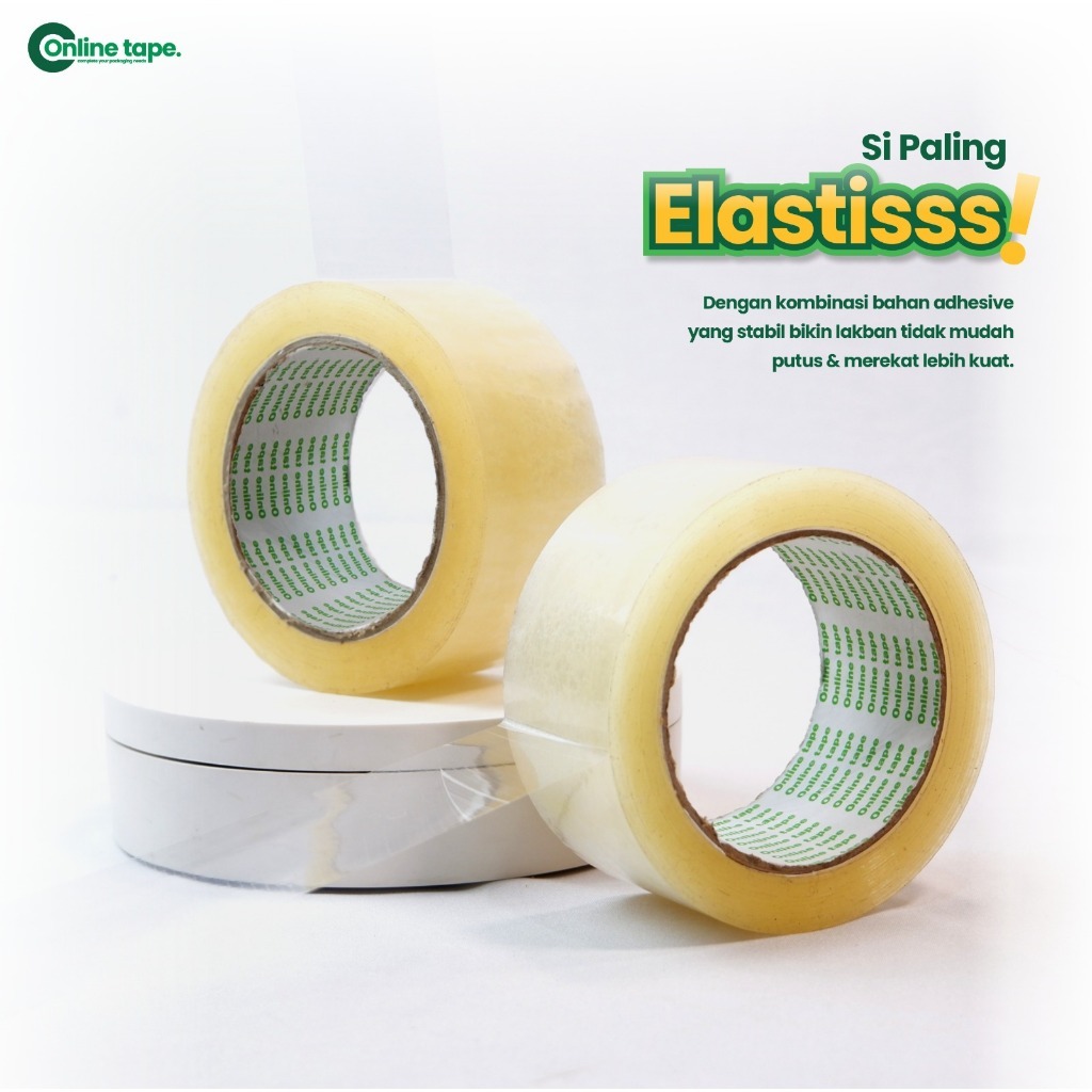 

FLASH SALE! Lakban Bening MURAH 100 yard 45 mm ECO / Isolasi / Solatip / Lakban Bening