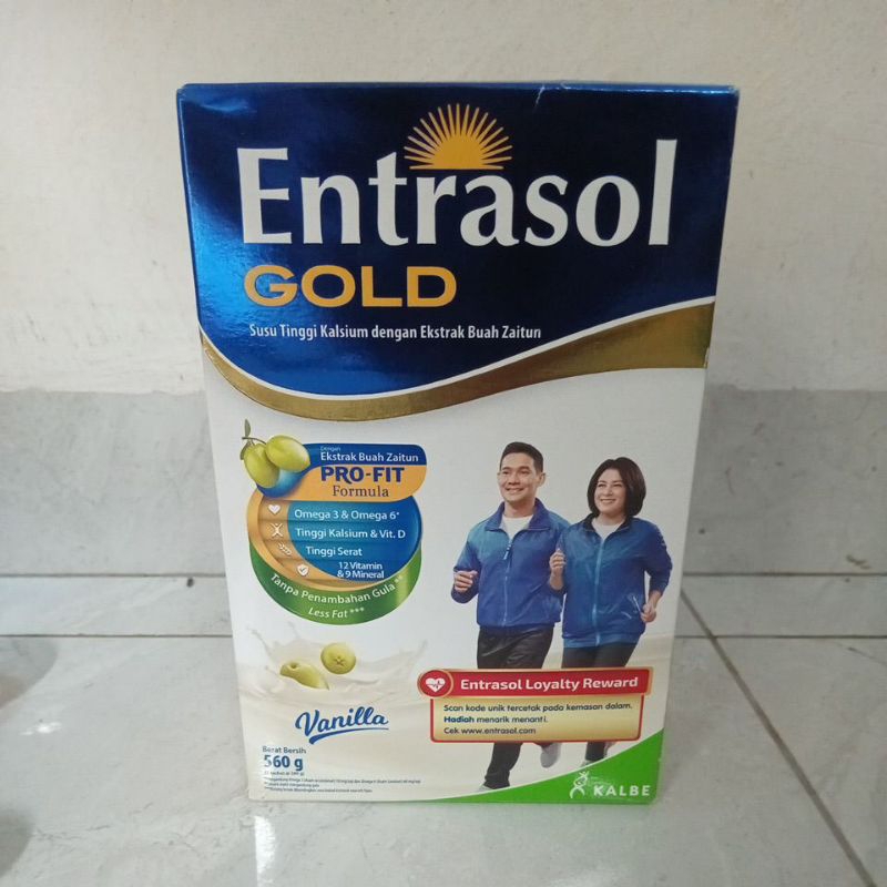 

ENTRASOL GOLD SUSU BUBUK NUTRISI DEWASA VANILA 580G