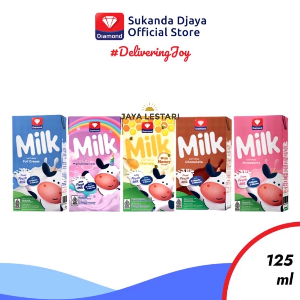 

Diamond Milk Susu UHT (125ml) (5 Varian Rasa)