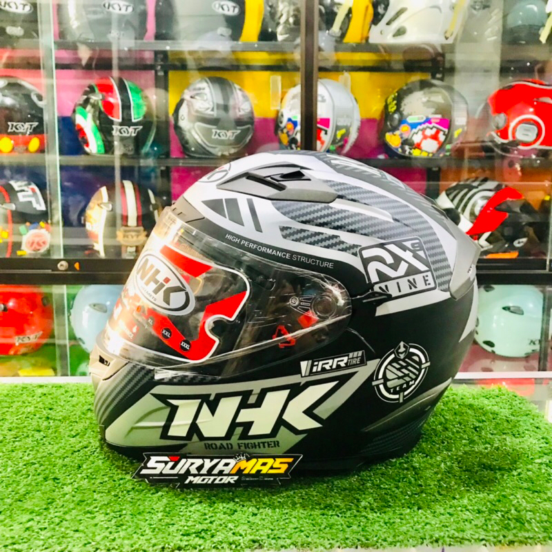 HELM NHK RX9 FULL FACE MOTIF DOUBLE VISOR