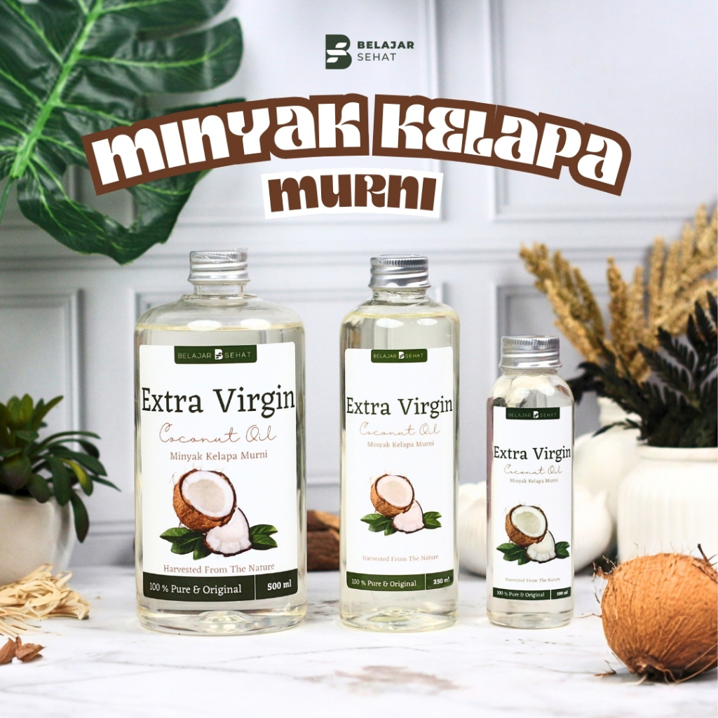 

Belajar Sehat VCO Minyak Kelapa Murni Extra Virgin Coconut Oil 250Ml Bisa diminum
