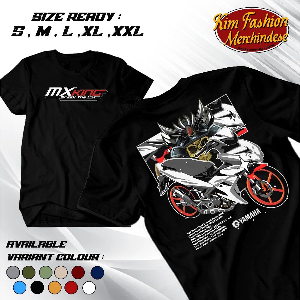 KIM - KAOS MX KING BREAK THE LIMIT  - KAOS MOTOR MX KING - KAOS RACING - COCOK UNTUK PRIA DAN WANITA