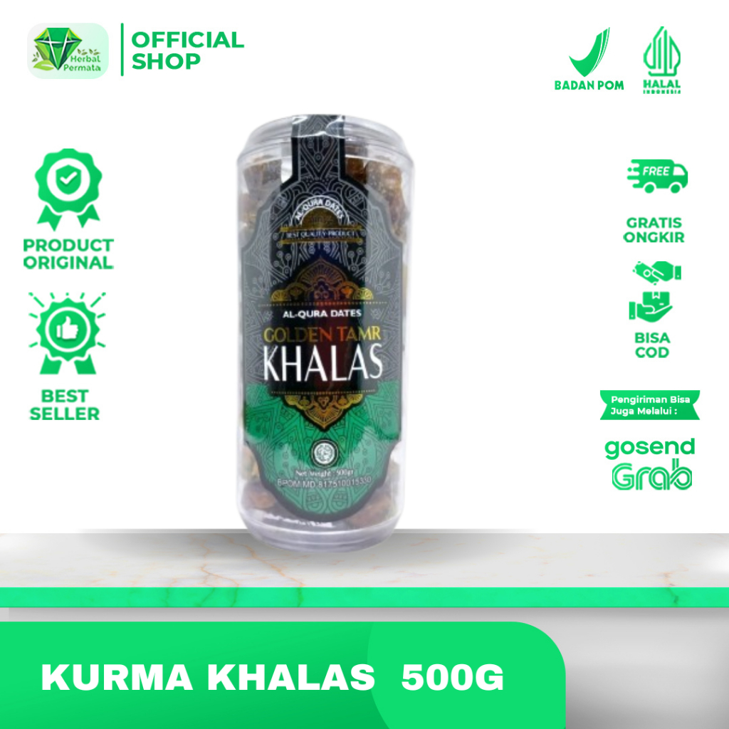

Kurma Golden Tamr Khalas Kholas Toples Isi 500gr