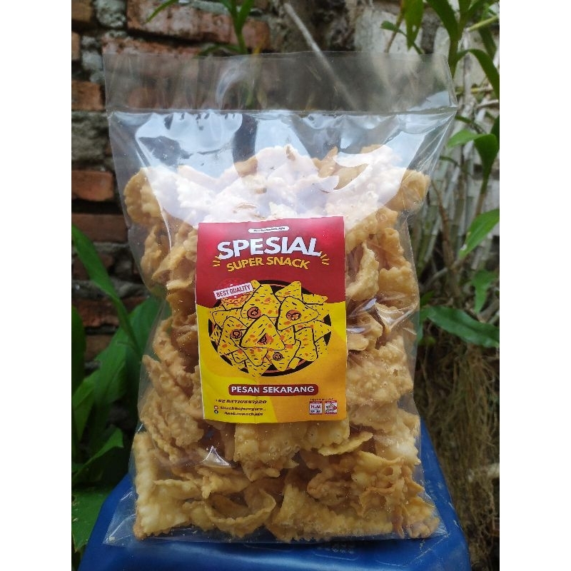 

Kripik pangsit daun bawang/wedaran original 500gram