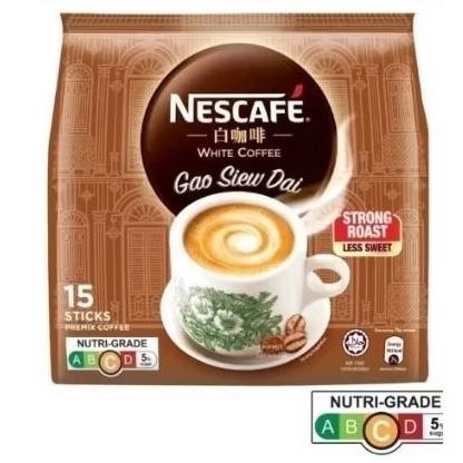 

Neskafe White Coffee Gao Siew Dai Strong Roast Less Sweet Kopi