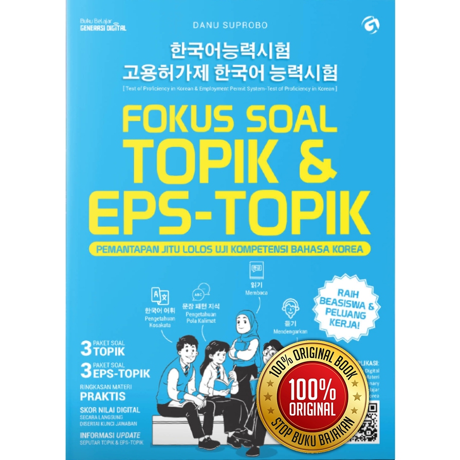 Fokus Soal TOPIK & EPS-TOPIK - Test of Proficiency in Korean - Buku Belajar Persiapan Tes Bahasa Kor