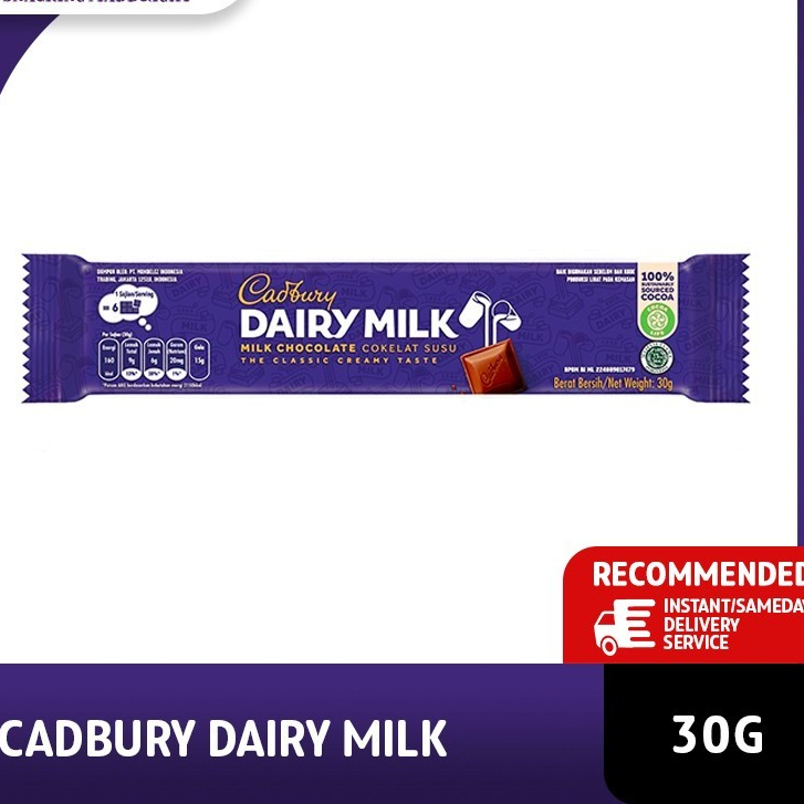 

Cadbury Cokelat Dairy Milk 30 Gram