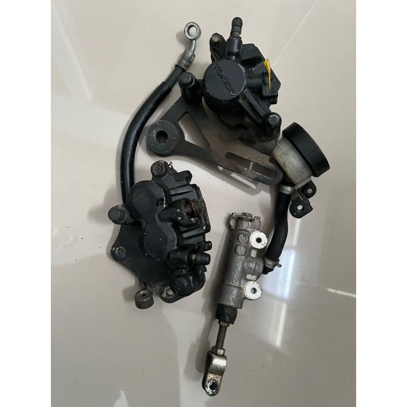 Kaliper kepala babi depan belakang satria fu fi injeksi