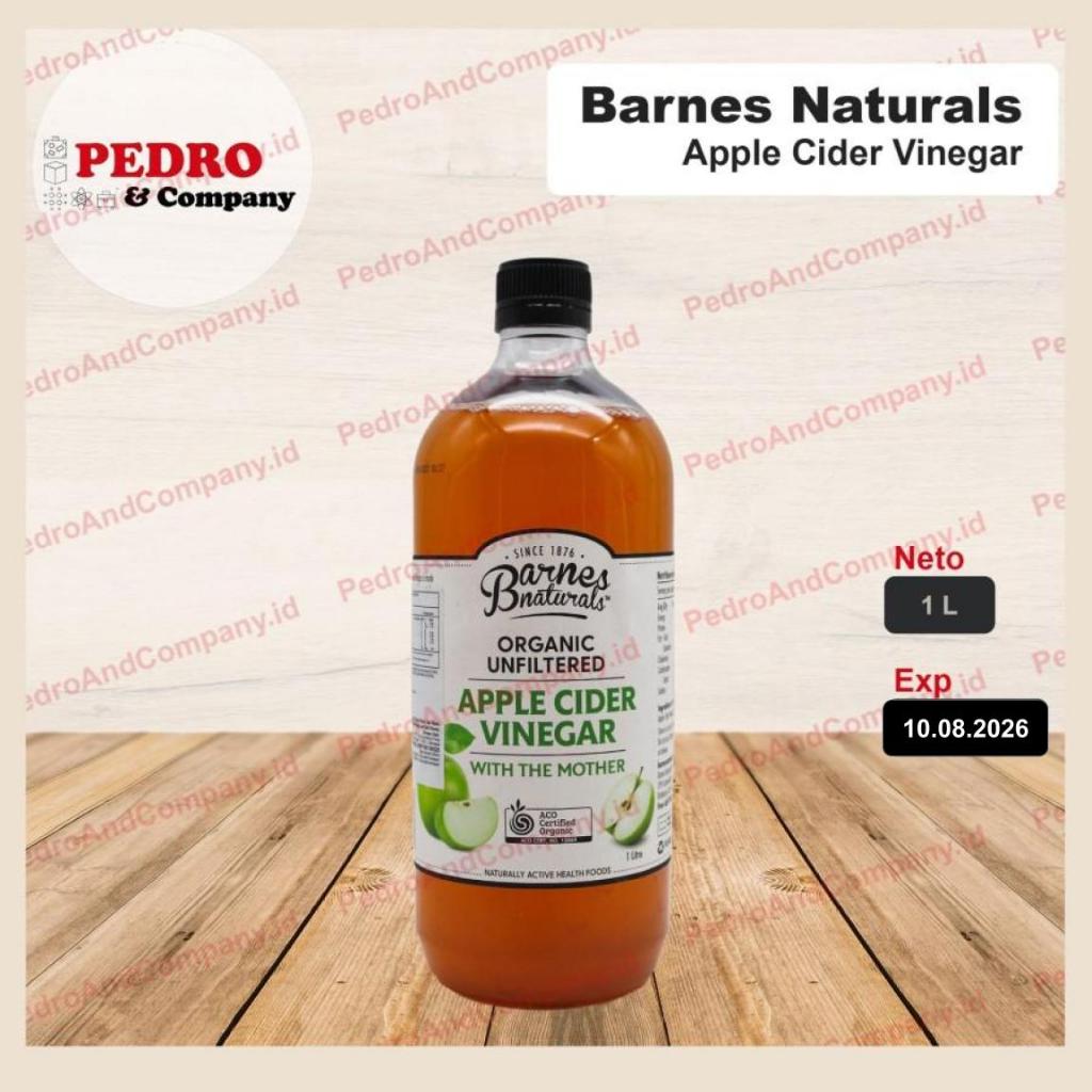 

Barnes naturals Organic Apple Cider Vinegar 1 liter cuka apel unfilter