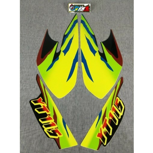 STIKER STRIPING LIS YAMAHA YT115 YT 115 HIJAU