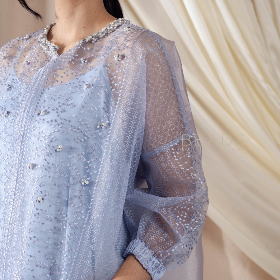 SEMINGGU.RTW x BEADSBYLINKA - Dotted Organza Outer Set