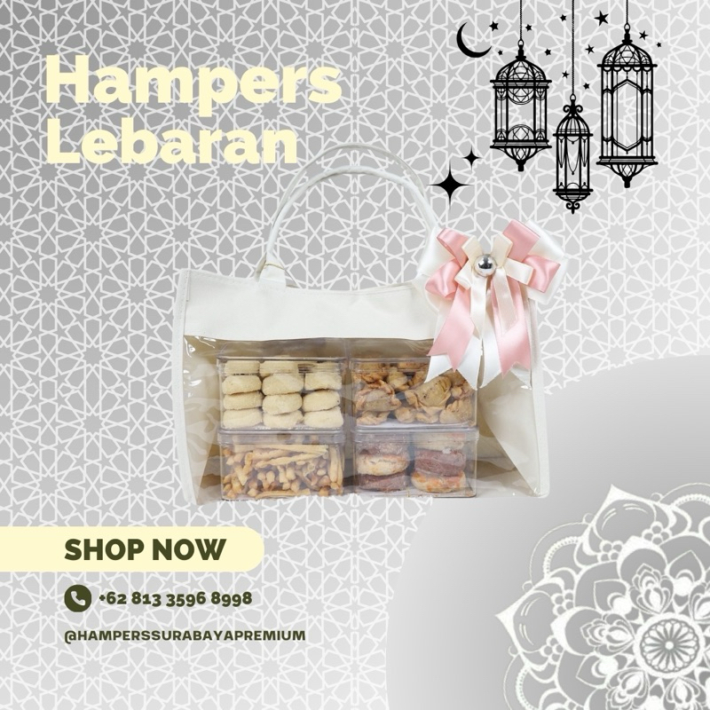 

HAMPERS STANDART GODIE BAG PUTIH TULANG
