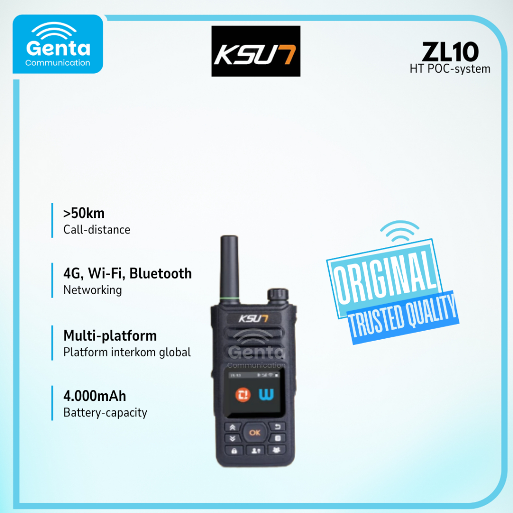 HT KSUN ZL10 / WALKIE TALKIE KSUN ZL-10 ZL10 POC ZELLO APP GARANSI BARU ORIGINAL TERMURAH