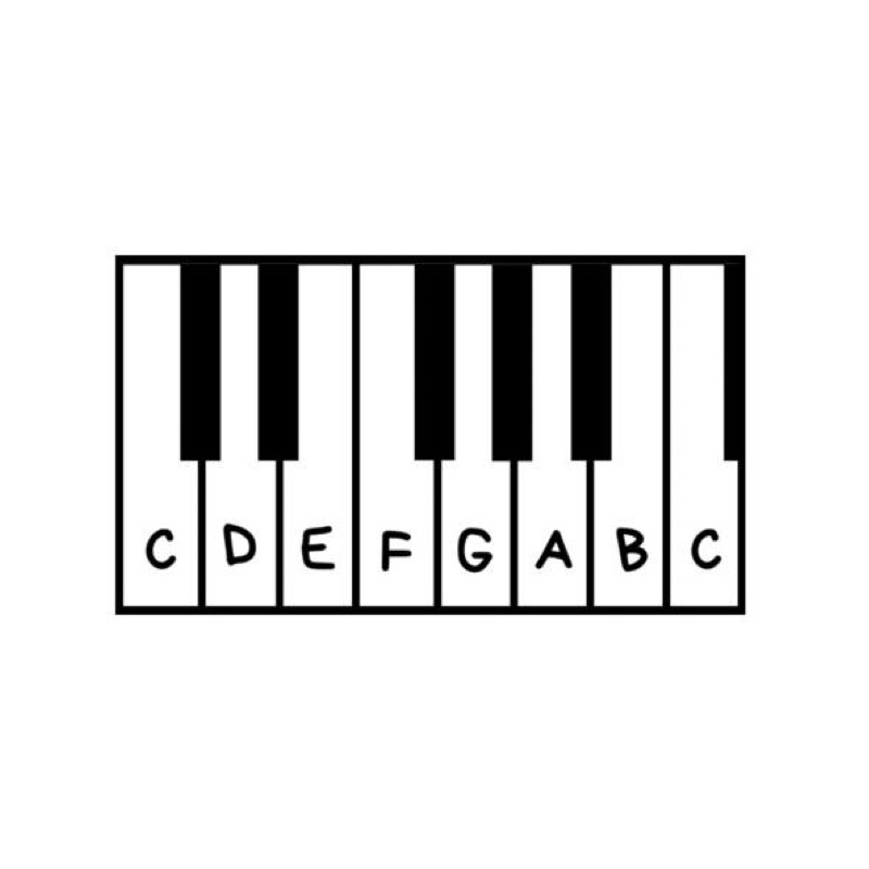 

Piano Keys Stamp