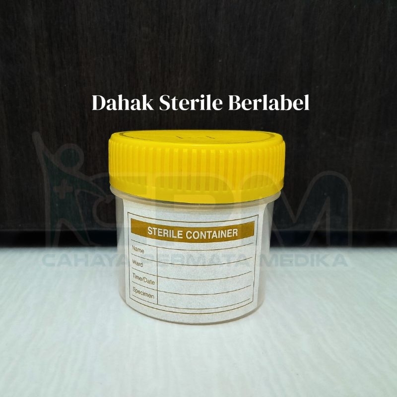 Pot Dahak/Sputum Steril Berlabel Urine/Dahak