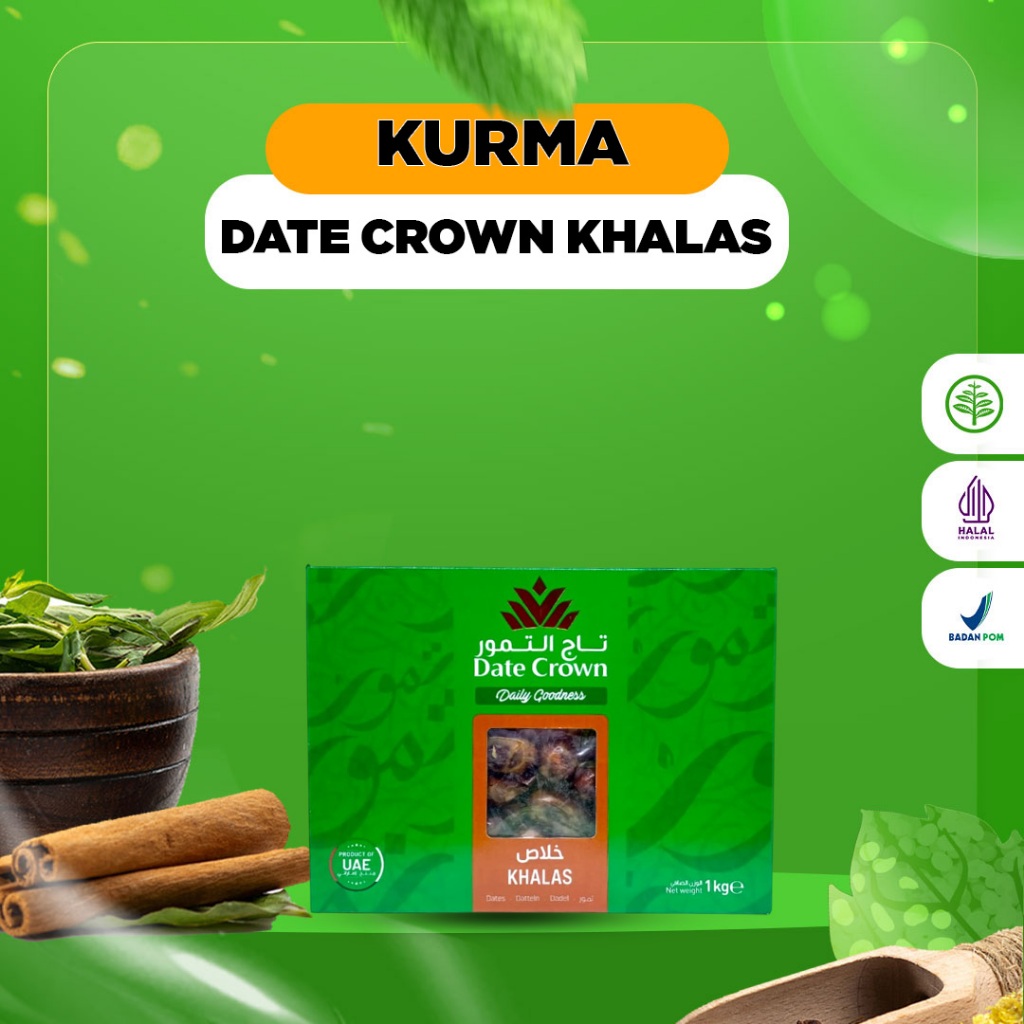 

Date Crown Kholas - Kurma Date Crown Khalas - 1Kg