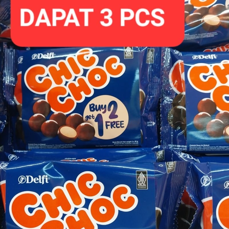 

DELFI CHI CHOC BISCUIT 36 GRAM DAPAT 3 PCS BUY 2 GET 1 HARGA PROMO