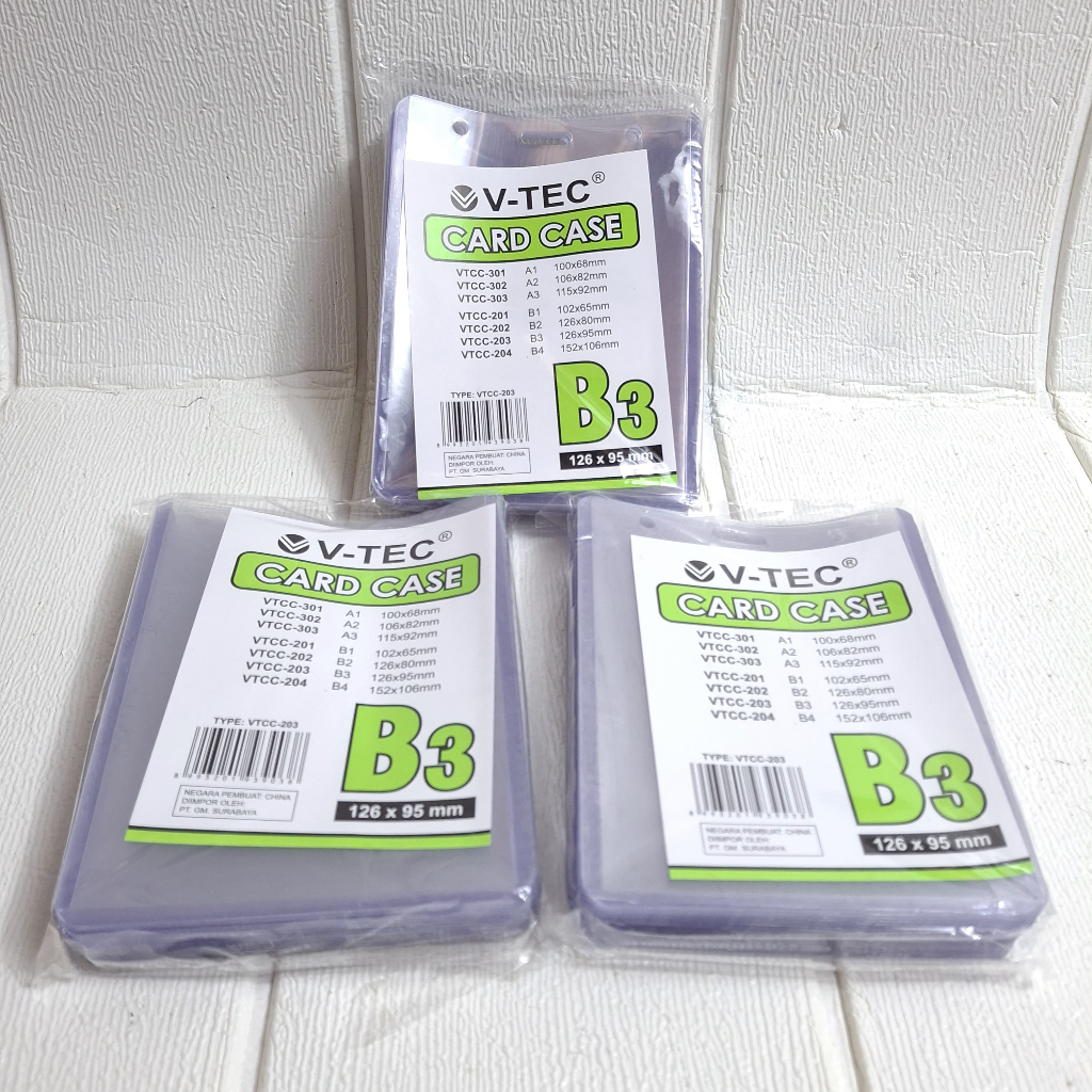 

(20 Pcs) Plastik Mika ID Card Tebal OCI/BIG B3 Tempat Kartu Nama